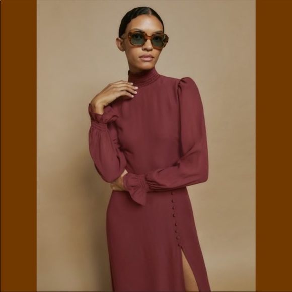 NWOT Reformation Stevi Long Sleeve Midi Dress - Picture 4 of 14